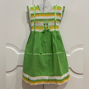 Mexican Girls Dress with Hand Embroidery.